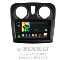 Штатна магнітола SIGMA X9232 ANDROID 10 2+32 Gb 4G DSP Renault Logan 2 2012-2022 Sandero 2 2013-2022 (F2) (A) 9