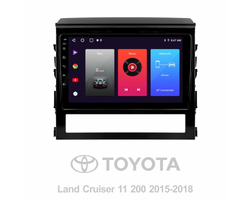 Штатна магнітола SIGMA F9216 ANDROID 10 2+32 Gb Toyota Land Cruiser 11 200 2015-2018 9