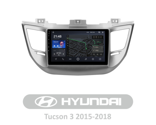 Штатна магнітола AMS T910 6+128 Gb Hyundai Tucson 3 2015-2018 (B) 9