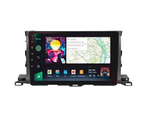 Штатна магнітола SIGMA PRO 10464 ANDROID 12 4+64 Gb 4G DSP Toyota Highlander 3 XU50 2013-2018 10