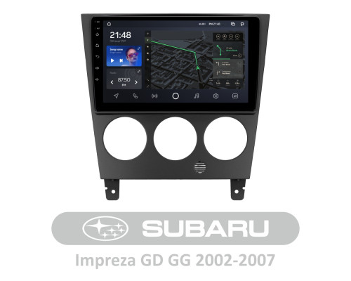 Штатна магнітола AMS T910 6+128 Gb Subaru Impreza GD GG 2002-2007 9