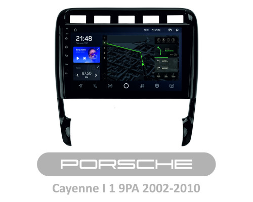 Штатна магнітола AMS T910 6+128 Gb Porsche Cayenne I 1 9PA 2002-2010 9