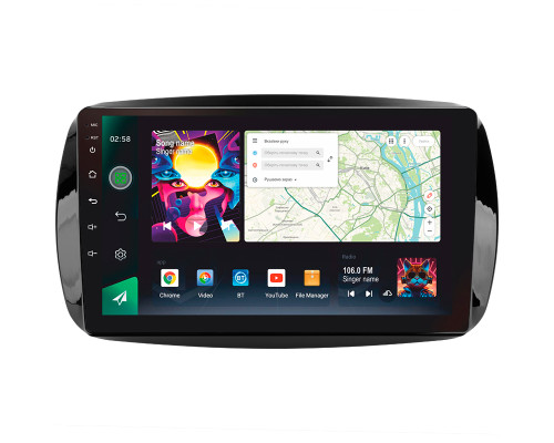 Штатна магнітола SIGMA PRO 9464 ANDROID 12 4+64 Gb 4G DSP Mercedes Benz Smart Fortwo 3 C453 A453 W453 2014-2020 9