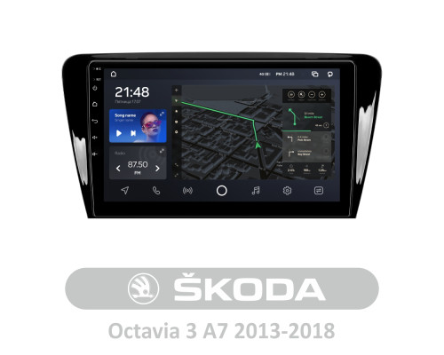 Штатна магнітола AMS T1010 6+128 Gb Skoda Octavia 3 A7 2013-2018 (A) 10