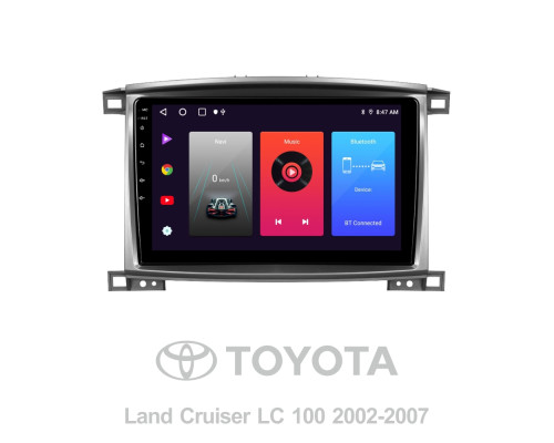 Штатна магнітола SIGMA F10216 ANDROID 10 2+32 Gb Toyota Land Cruiser LC 100-B 2002-2007 (A) 10