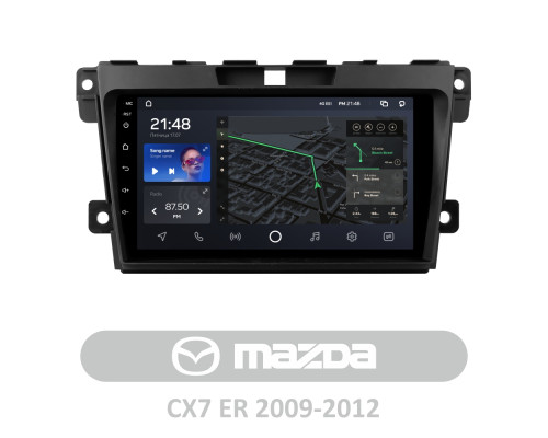 Штатна магнітола AMS T910 6+128 Gb Mazda CX7 CX-7 CX 7 ER 2009-2012 9