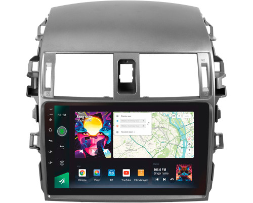 Штатна магнітола SIGMA PRO 98128 ANDROID 12 8+128 Gb 4G DSP Toyota Corolla 10 E140 E150 2006-2013 (A) 9