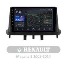 Штатна магнітола AMS T910 6+128 Gb Renault Megane 3 2008-2014 (две косы) 9