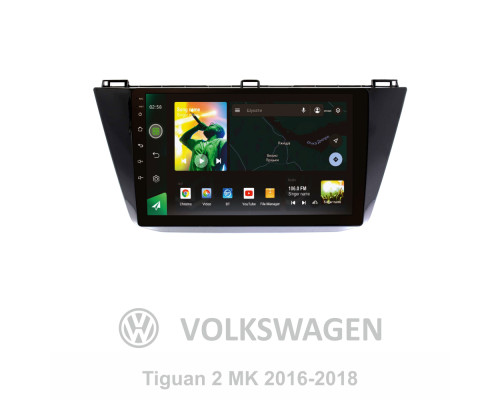 Штатна магнітола SIGMA X10232 ANDROID 10 2+32 Gb 4G DSP Volkswagen Tiguan 2 Mk 2016-2018 (A) 10