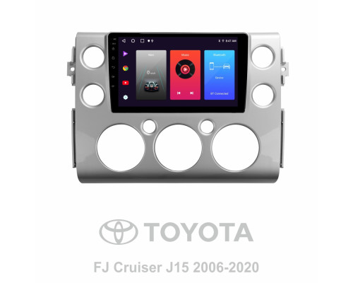 Штатна магнітола SIGMA F9216 ANDROID 10 2+32 Gb Toyota FJ Cruiser J15 2006-2020 (F2) 9