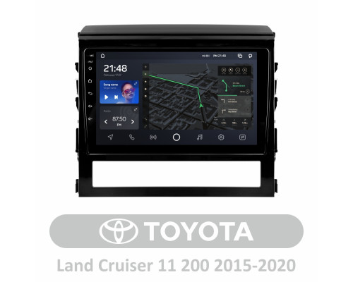 Штатна магнітола AMS T910 6+128 Gb Toyota Land Cruiser 11 200 2015-2018 9