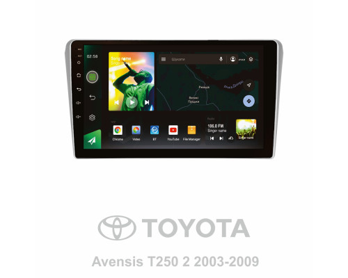 Штатна магнітола SIGMA X9232 ANDROID 10 2+32 Gb 4G DSP Toyota Avensis T250 2 II 2003-2009 9