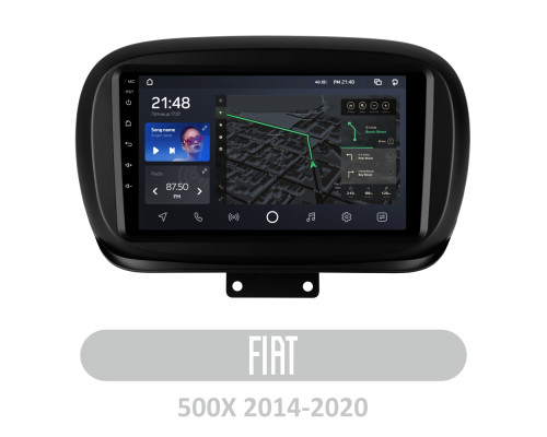 Штатна магнітола AMS T910 6+128 Gb Fiat 500X 2014-2020 9