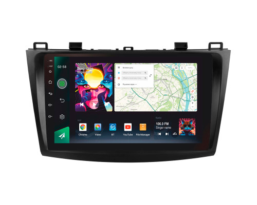 Штатна магнітола SIGMA PRO 9464 ANDROID 12 4+64 Gb 4G DSP Mazda 3 2 2009-2013 9