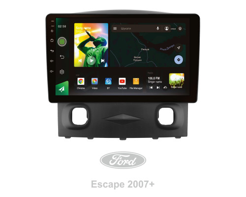 Штатна магнітола SIGMA X9232 ANDROID 10 2+32 Gb 4G DSP Ford ESCAPE 2007+ 9