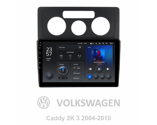 Штатна магнітола Teyes X1 2+32Gb Volkswagen Caddy 2K 3 III 2004 - 2010 10