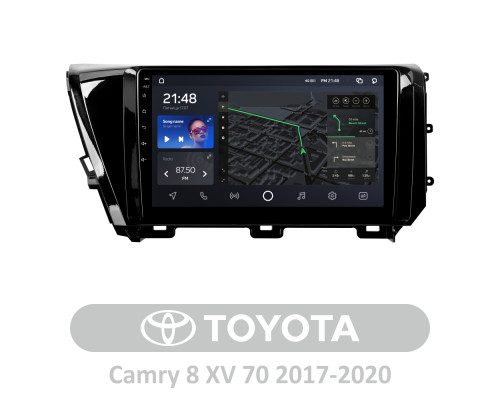 Штатна магнітола AMS T1010 6+128 Gb Toyota Camry 8 XV 70 2017-2020 (B) 10