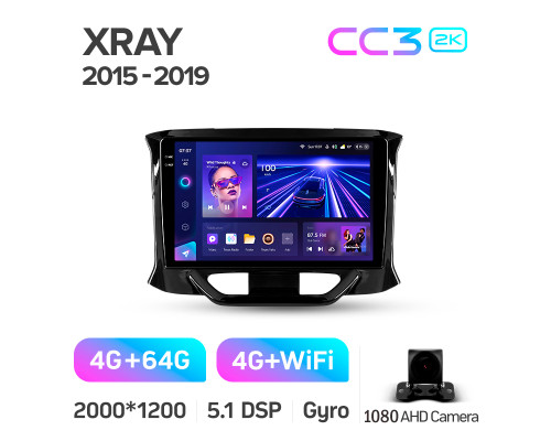 Штатна магнітола Teyes CC3 4+64 Gb LADA Xray 2015-2019 9