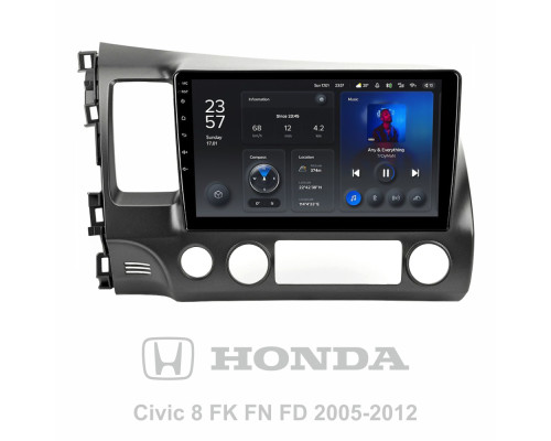 Штатна магнітола Teyes X1 2+32Gb Honda Civic 8 FK FN FD 2005-2012 10