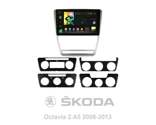 Штатна магнітола SIGMA X10464 ANDROID 10 4+64 Gb 4G DSP Skoda Octavia 2 A5 2008-2013 10