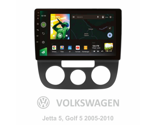 Штатна магнітола SIGMA X10464 ANDROID 10 4+64 Gb 4G DSP Volkswagen Jetta 5, Golf 5 2005-2010 (F1) 10