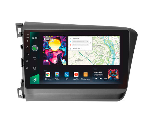 Штатна магнітола SIGMA PRO 9464 ANDROID 12 4+64 Gb 4G DSP Honda Civic 9 FB FK FD 2011-2015 9