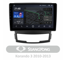 Штатна магнітола AMS T910 6+128 Gb SsangYong Korando 3 2010-2013 9