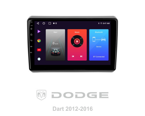 Штатна магнітола SIGMA F9216 ANDROID 10 2+32 Gb Dodge Dart 2012 - 2016 9