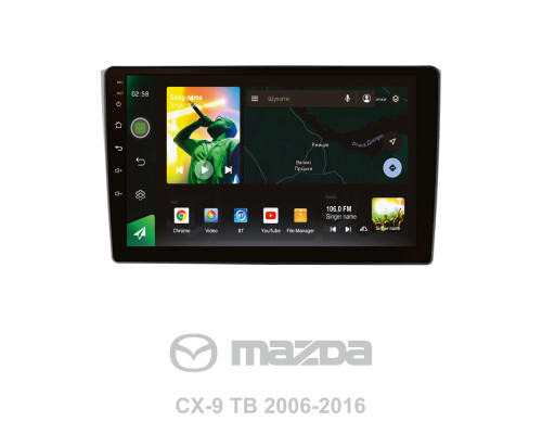 Штатна магнітола SIGMA X10464 ANDROID 10 4+64 Gb 4G DSP Mazda CX-9 TB 2006-2016 10