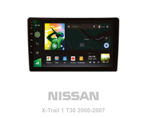 Штатна магнітола SIGMA X10232 ANDROID 10 2+32 Gb 4G DSP Nissan X-Trail X Trail X-Trail 1 T30 2000 2007 10