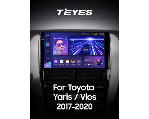 Штатна магнітола Teyes CC3 6+128 Gb з коловим оглядом 360° Toyota Yaris Vios 2017-2020 (F2) 9