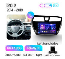 Штатна магнітола Teyes CC3 6+128 Gb Hyundai i20 2 II GB 2014-2018 9