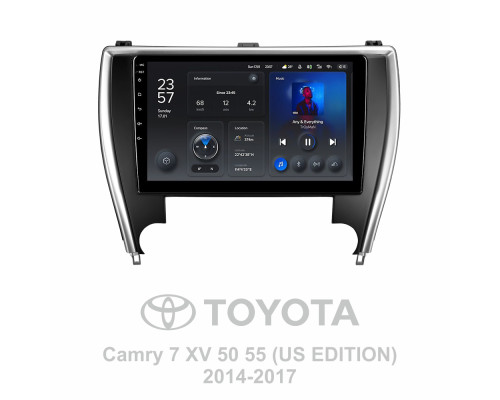 Штатна магнітола Teyes X1 2+32Gb Toyota Camry 7 XV 50 55 (US EDITION) 2014-2017 10