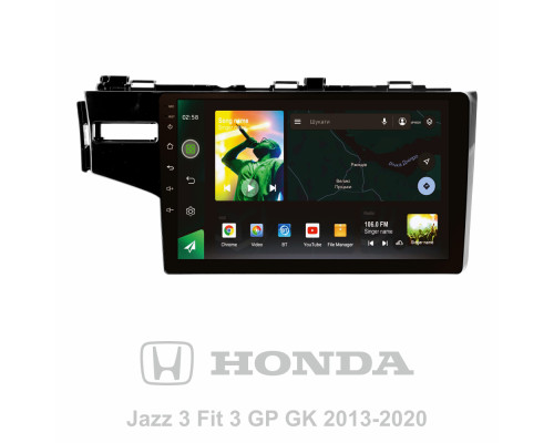 Штатна магнітола SIGMA X10232 ANDROID 10 2+32 Gb 4G DSP Honda Jazz 3 Fit 3 GP GK 2013 - 2020 (A) 10