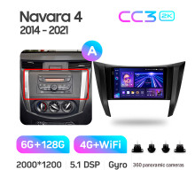 Штатна магнітола Teyes CC3 6+128 Gb з коловим оглядом 360° Nissan Navara D23 IV 4 2014-2021 (A) 9