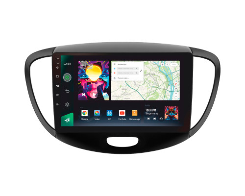 Штатна магнітола SIGMA PRO 9464 ANDROID 12 4+64 Gb 4G DSP Hyundai i10 2007-2013 9