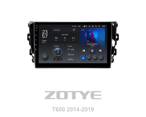 Штатна магнітола Teyes X1 2+32Gb Zotye T600 2014-2019 10