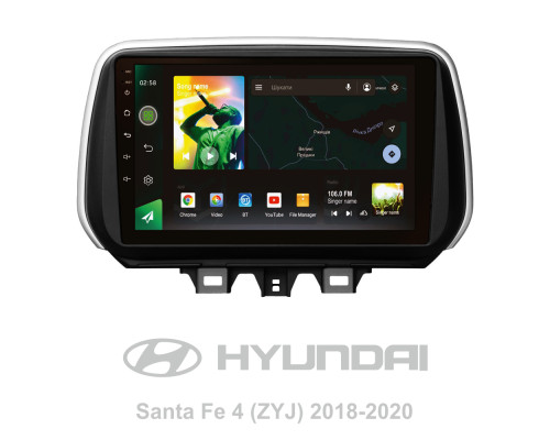 Штатна магнітола SIGMA X10232 ANDROID 10 2+32 Gb 4G DSP Hyundai Santa Fe 4 (ZYJ) 2018-2020 10