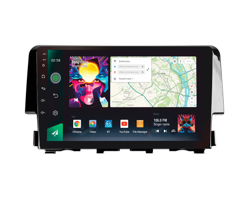 Штатна магнітола SIGMA PRO 9464 ANDROID 12 4+64 Gb 4G DSP Honda Civic 10 FC FK 2015-2020 9