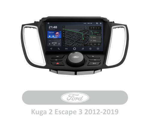 Штатна магнітола AMS T910 6+128 Gb Ford Kuga 2 Escape 3 2012 - 2019 (B) 9