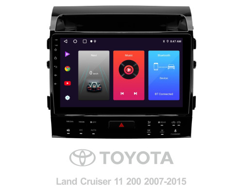 Штатна магнітола SIGMA F9216 ANDROID 10 2+32 Gb Toyota Land Cruiser 11 200 2007-2015 (F2) (A) 9