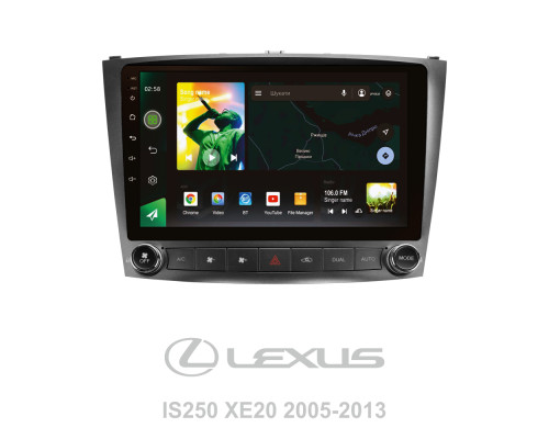 Штатна магнітола SIGMA X10232 ANDROID 10 2+32 Gb 4G DSP Lexus IS250 XE20 (Lp) 2005-2013 10