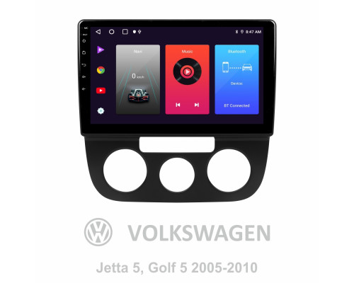 Штатна магнітола SIGMA F10216 ANDROID 10 2+32 Gb Volkswagen Jetta 5, Golf 5 2005-2010 (F1) 10