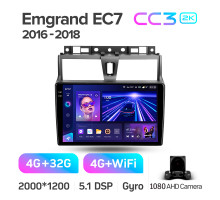 Штатна магнітола Teyes CC3 4+32 Gb Geely Emgrand EC7 1 2016-2018 9