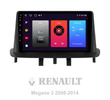 Штатна магнітола SIGMA F9216 ANDROID 10 2+32 Gb Renault Megane 3 2008-2014 (две косы) 9