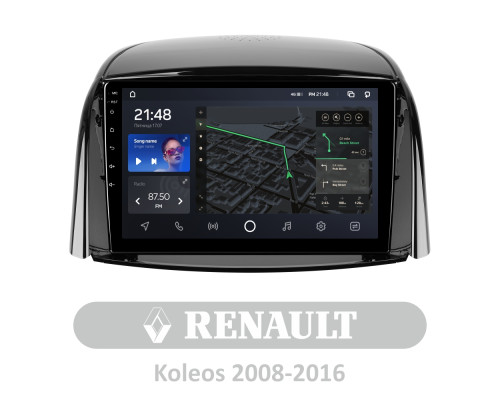 Штатна магнітола AMS T910 6+128 Gb Renault Koleos 2008 - 2016 (A) 9