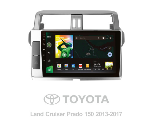 Штатна магнітола SIGMA X10232 ANDROID 10 2+32 Gb 4G DSP Toyota Land Cruiser Prado 150 2013-2017 10