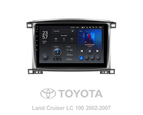 Штатна магнітола Teyes X1 2+32Gb Toyota Land Cruiser LC 100-B 2002-2007 (A) 10