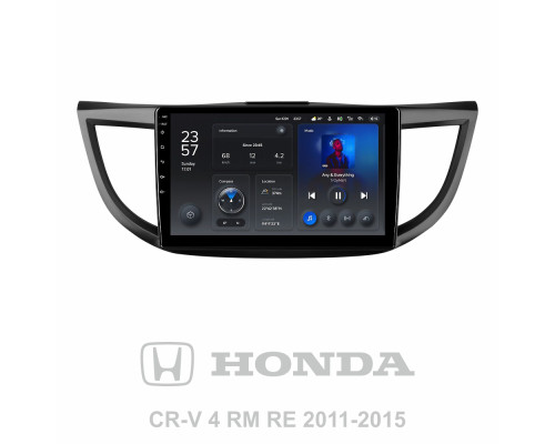 Штатна магнітола Teyes X1 2+32Gb Honda CR-V CR-V 4 RM RE 2011-2018 (B) 10