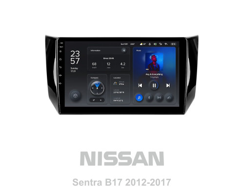 Штатна магнітола Teyes X1 2+32Gb Nissan Sentra B17 2012-2017 10